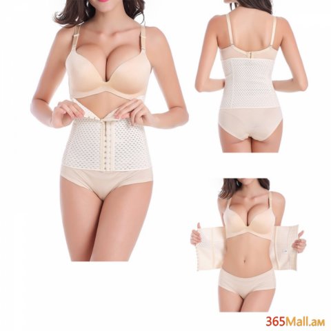 Կանացի նիհարեցնող, մարմինը և կազմվածքը ընդգծող կորսետ, գոտի սպիտակ