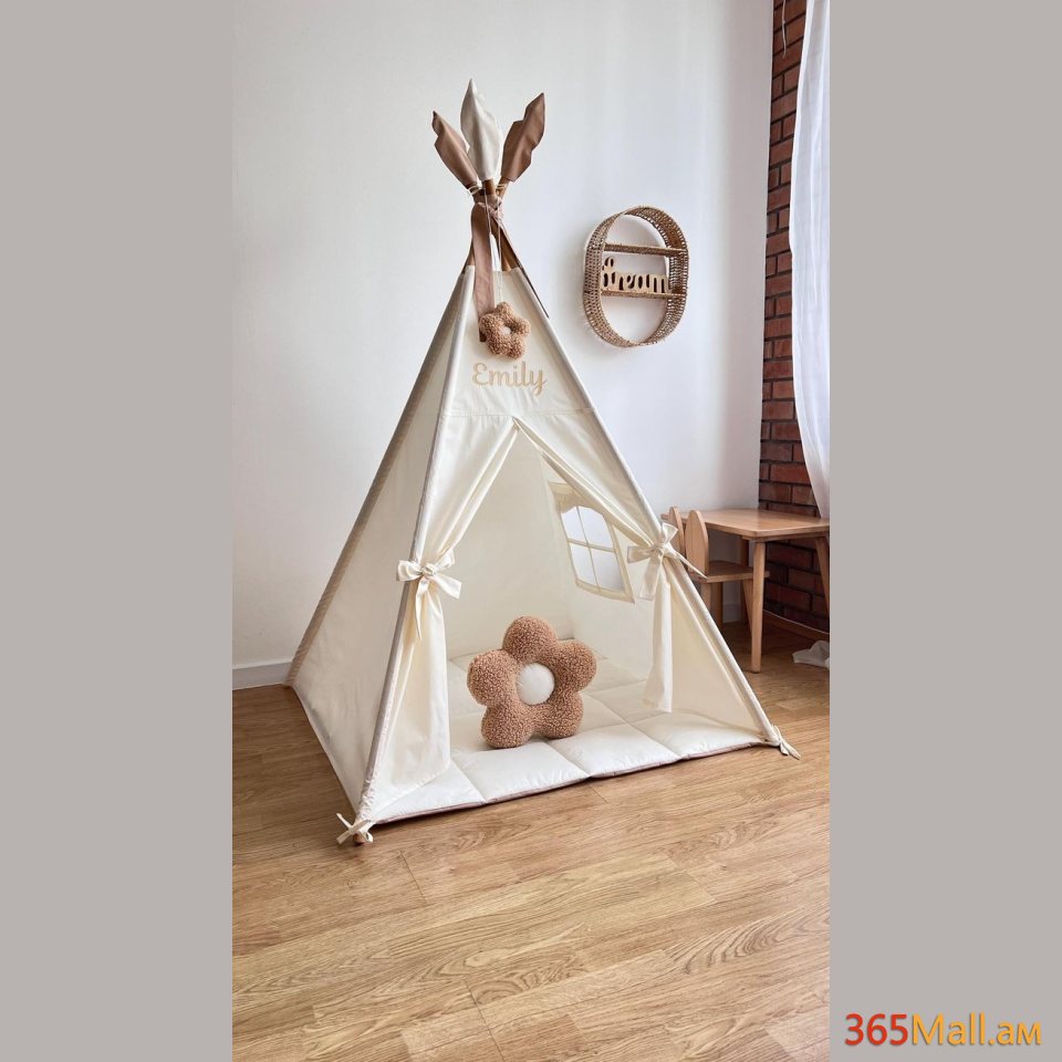 Էկո տնակ վիգվամ՝ կաթնագույն