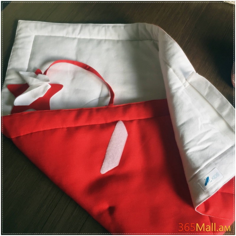 Մանկական դուրսգրման ծրար-վերմակ կարմիր սպիտակ
