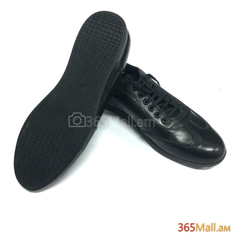 Բնական կաշվից տղամարդու սպորտային  սև կոշիկ