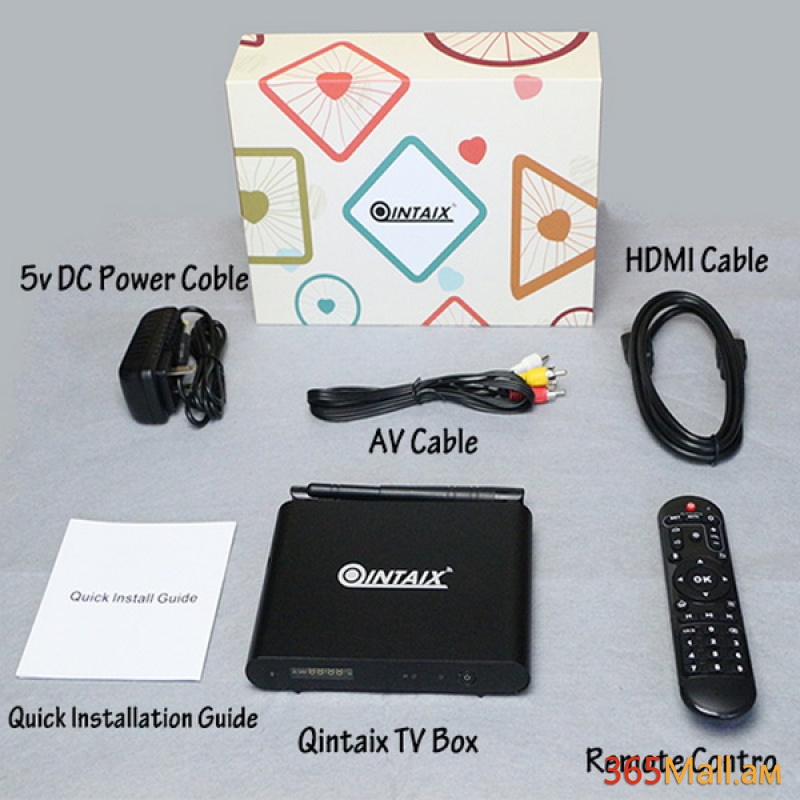 Qintex Q912 ապրանքանիշի սմարթ TV BOX, Android, 2G RAM, 16G ROM