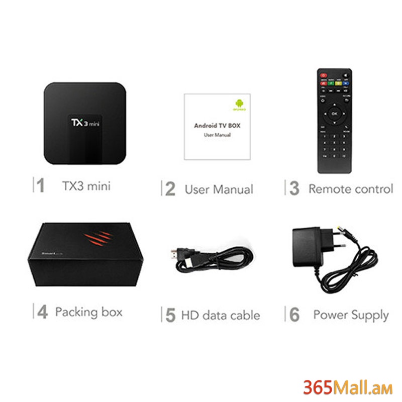TANIX ապրանքանիշի սմարթ TV BOX TX3 MINI, Android, 2G RAM, 16G ROM