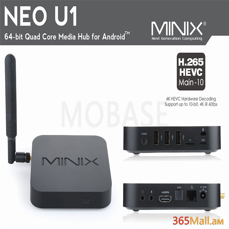 MINIX  ապրանքանիշի սմարթ TV BOX NEO U1+A2 lite, Android, 2G RAM, 16G ROM