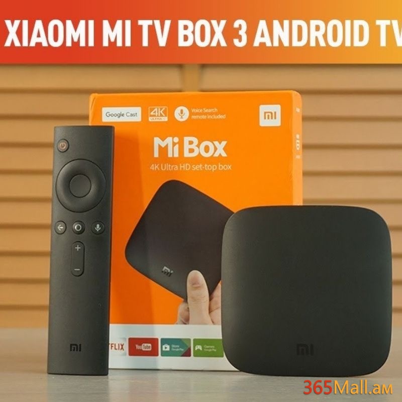 Xiaomi ապրանքանիշի սմարթ TV BOX Mi Box 3, Android, 2G RAM, 8G ROM