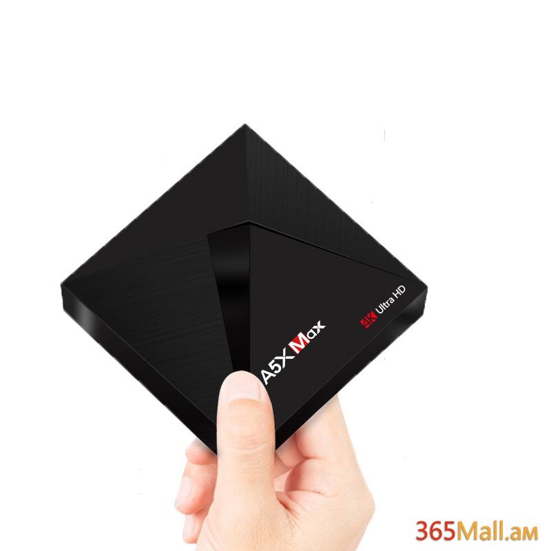 A5X MAX  ապրանքանիշի սմարթ TV BOX Android, 4G RAM, 32G ROM