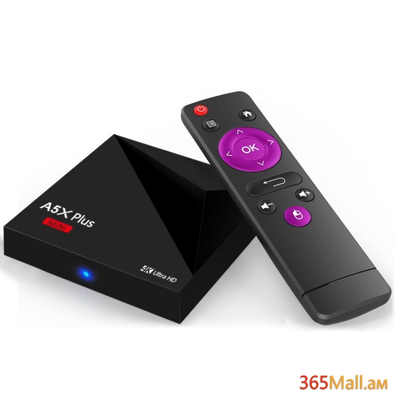 A5X MAX  ապրանքանիշի սմարթ TV BOX Android, 4G RAM, 32G ROM