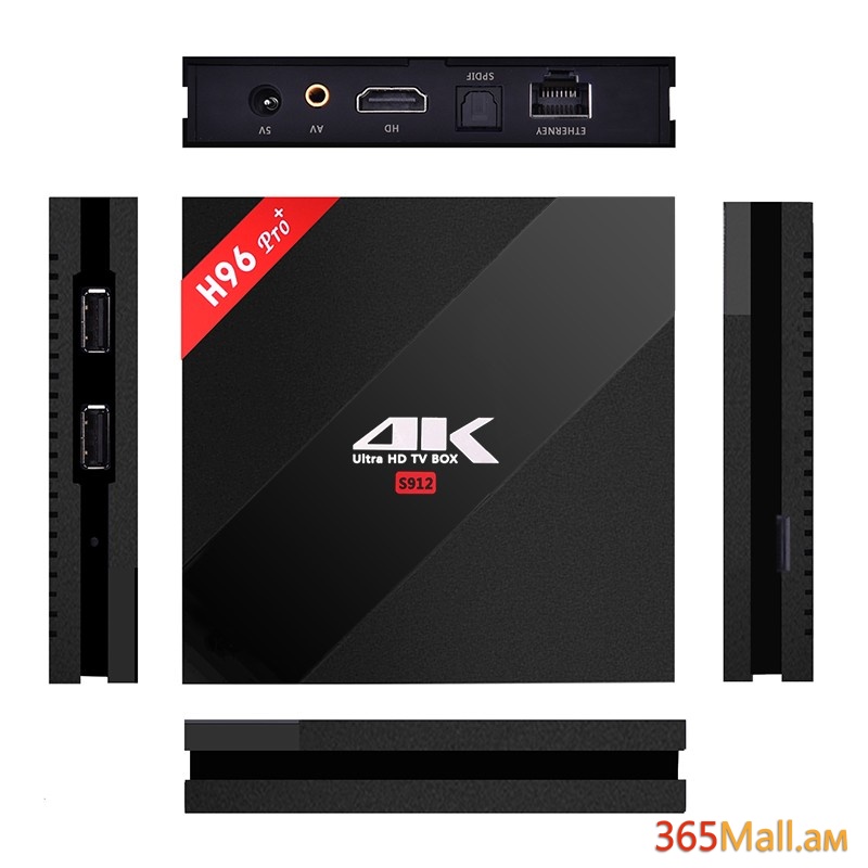 H96 Pro Plus ապրանքանիշի սմարթ TV BOX  Android, 3G RAM, 32G ROM