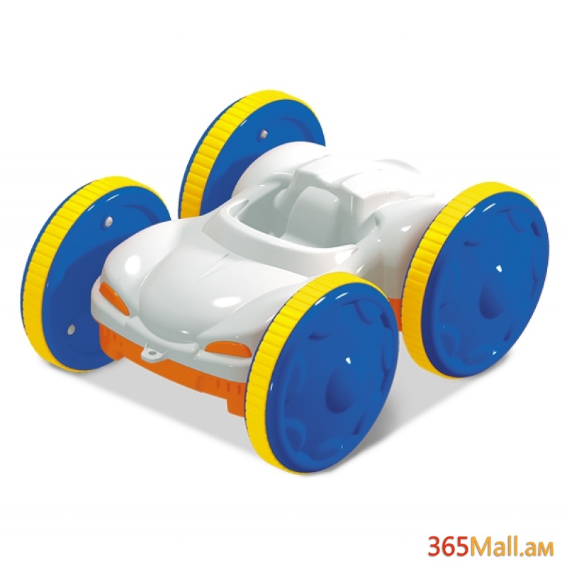 Մանկական խաղալիք մեքենա ՝ կապույտ,դեղին անիվներ