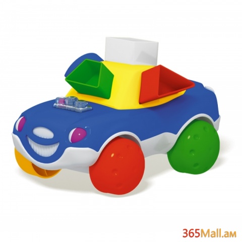 Մանկական տրամաբանական  խաղալիք մեքենա գունավոր անիվներով