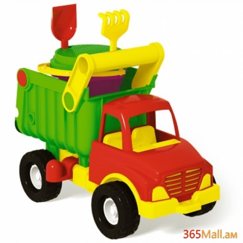 Մանկական բեռնատար մեքենա ՝ դույլ,բահ,փոցխ