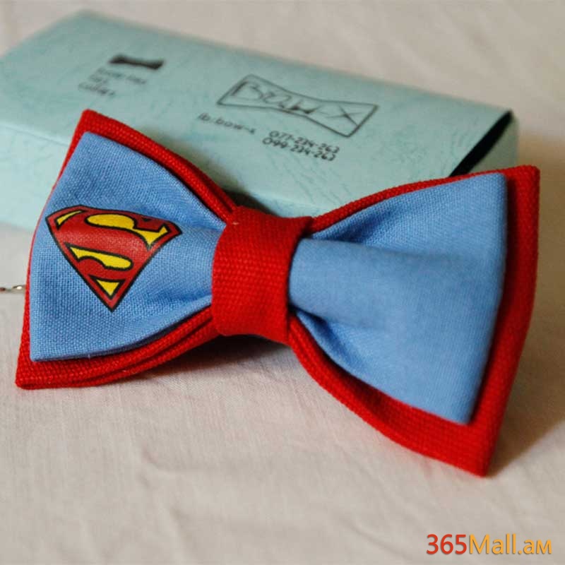 Թիթեռ-փողկապ ՝ Superman ,կարմիր,կապույտ,գործվածք