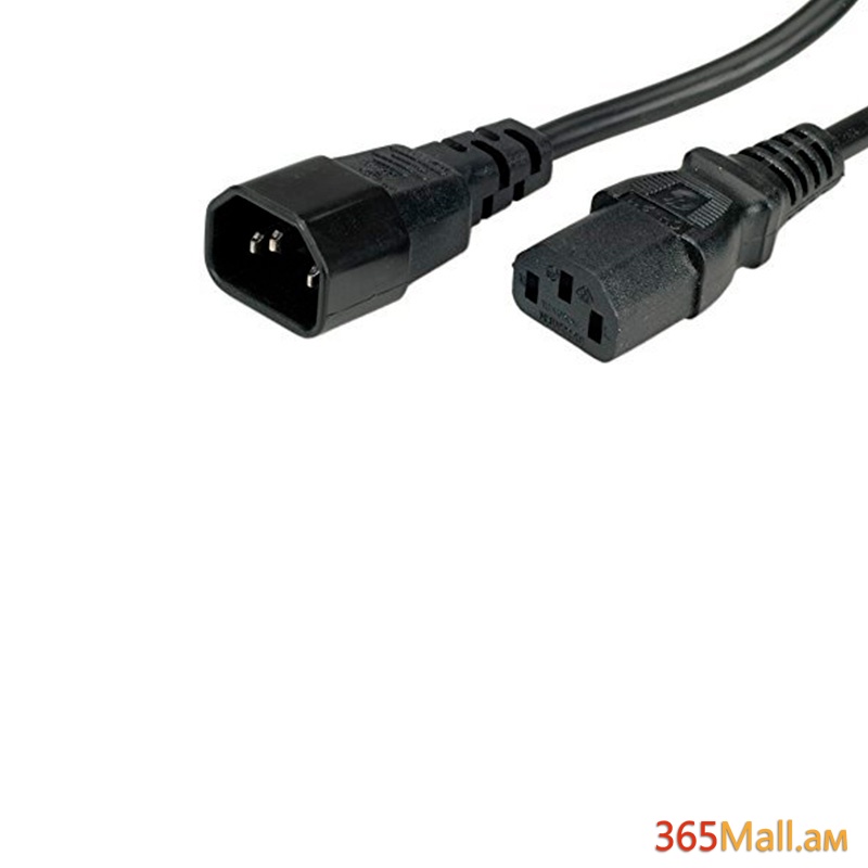 Մալուխ ,UPS Cable IEC C14 Male to IEC C13 Female,1.5m
