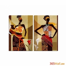 Կտավի վրա տպագրված մոդուլային նկար՝ աֆրիկյան կանայք
