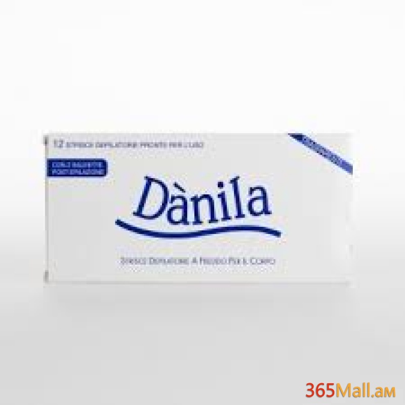 Danila՝ սառը մազահեռազման համար մեղրամոմե գծաշերտեր` նախատեսված ողջ մարմնի համար ( полоски холодного воска для тела),