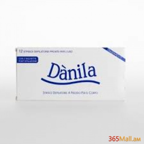 Danila՝ սառը մազահեռազման համար մեղրամոմե գծաշերտեր` նախատեսված ողջ մարմնի համար ( полоски холодного воска для тела),
