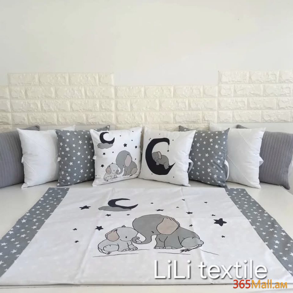 Փղիկով անկողնային հավաքածու( բարձեր + սպիտակեղեն]