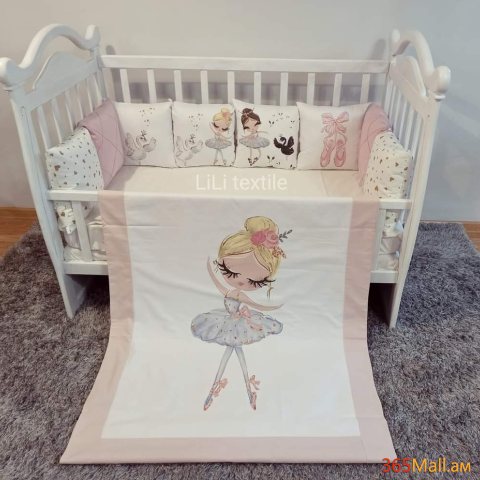 Բալերինա անկողնային հավաքածու( բարձեր + սպիտակեղեն]