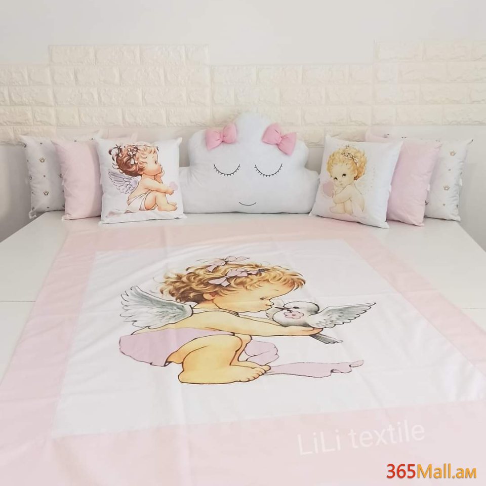 Հրեշտակ անկողնային հավաքածու( բարձեր + սպիտակեղեն]