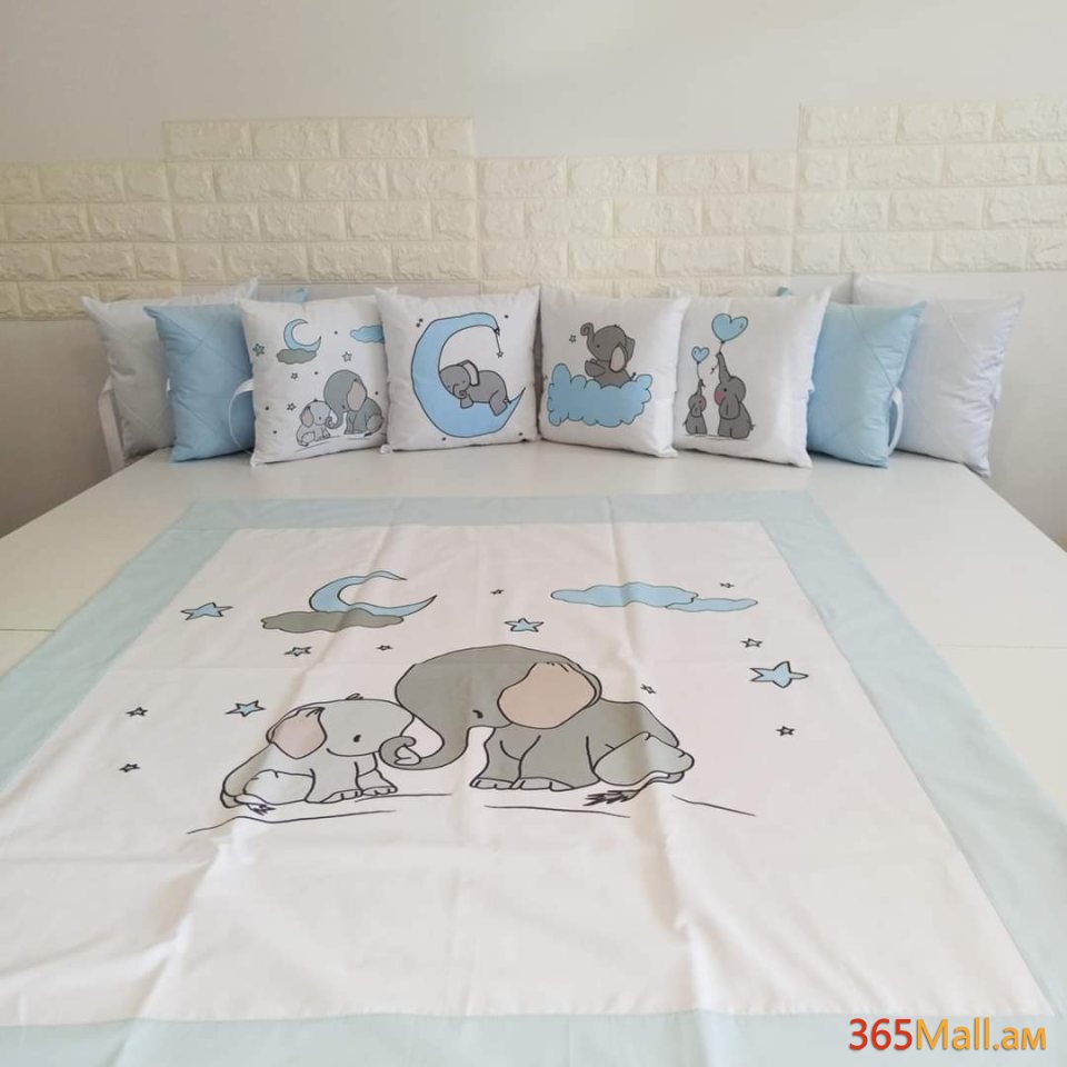 Փղիկ անկողնային հավաքածու( բարձեր + սպիտակեղեն]