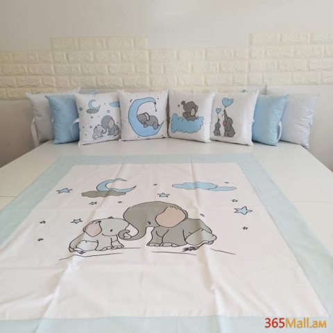 Փղիկ անկողնային հավաքածու( բարձեր + սպիտակեղեն]