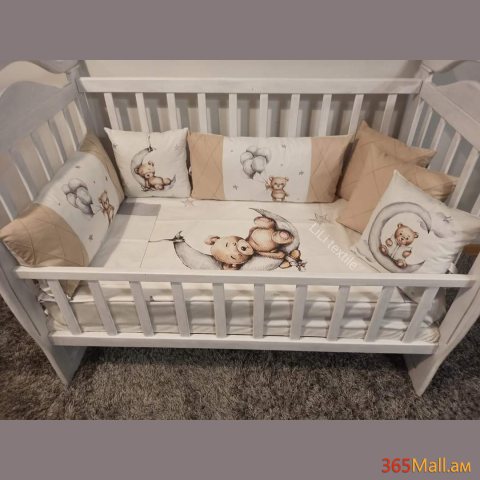 Արջուկ անկողնային հավաքածու( բարձեր + սպիտակեղեն]