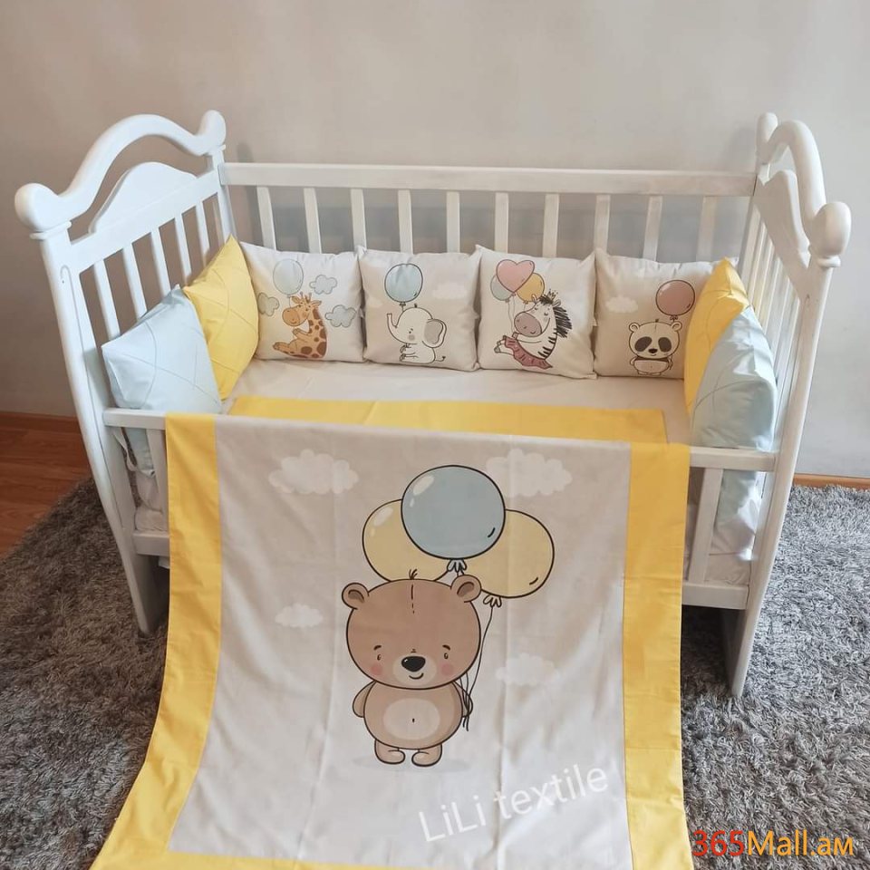 Արջուկ անկողնային հավաքածու( բարձեր + սպիտակեղեն]