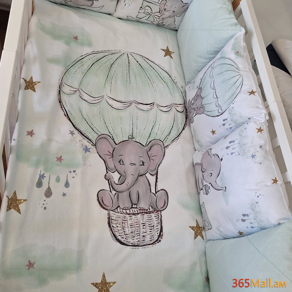 Փղիկ անկողնային հավաքածու( բարձեր + սպիտակեղեն]