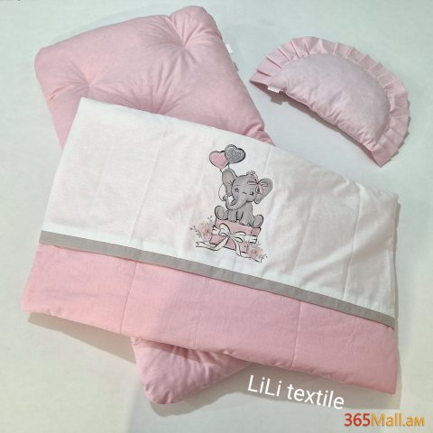 Մանկասայլակի դոշակ + վերմակ+ բարձ