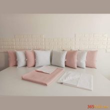 Գործվացքային անկողնային հավաքածու( բարձեր + սպիտակեղեն)