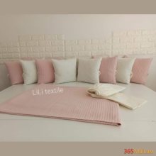 Գործվացքային անկողնային հավաքածու( բարձեր + սպիտակեղեն)