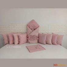 Գործվացքային անկողնային հավաքածու( բարձեր + դուրսգրման ծրար + սավան)