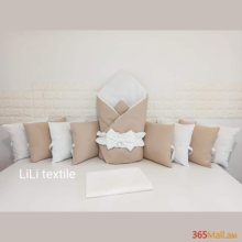 Գործվացքային անկողնային հավաքածու( բարձեր + դուրսգրման ծրար + սավան)