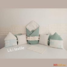 Գործվացքային անկողնային հավաքածու( բարձեր + դուրսգրման ծրար + սավան)