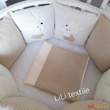 Գործվացքային անկողնային հավաքածու( բարձեր + դուրսգրման ծրար + սավան)