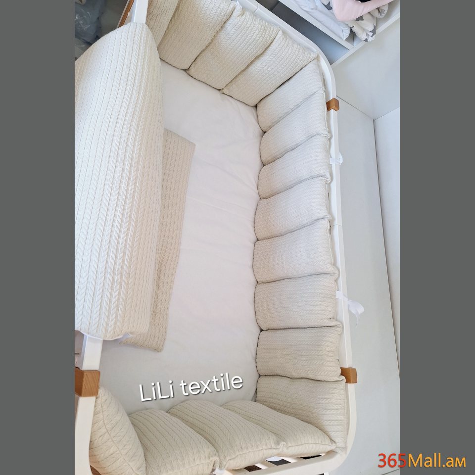 Գործվացքային անկողնային հավաքածու( բարձեր + վերմակ + սավան)