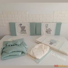 Գործվացքային անկողնային հավաքածու( 4 բորտ + դուրսգրման ծրար + սավան)