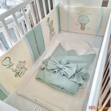 Գործվացքային անկողնային հավաքածու( 4 բորտ + դուրսգրման ծրար + ծրար+ սավան)