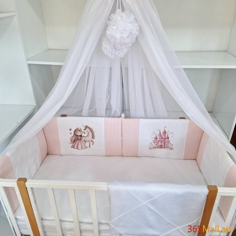 Գործվացքային անկողնային հավաքածու( 4 բորտ + ծրար+ սավան)