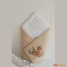 Դուրսգրման ծրար - սատին, եղնիկ բեժ