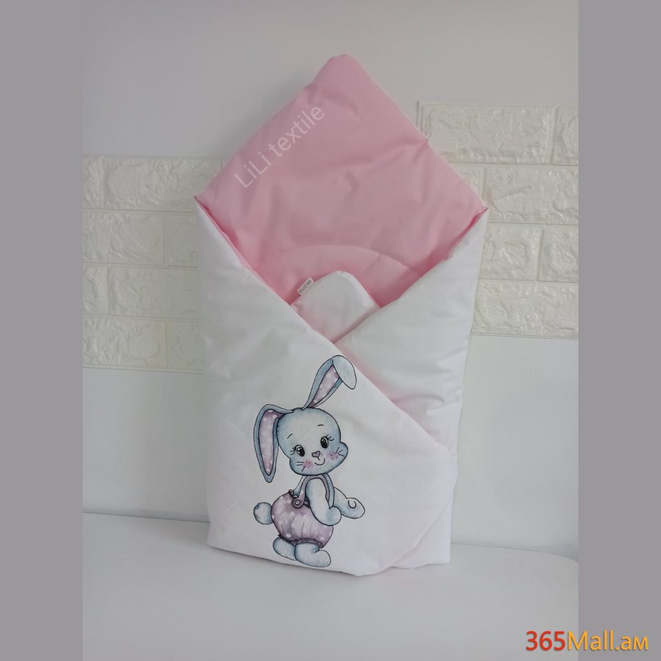 Դուրսգրման ծրար - սատին, նապաստակ վարդագույն