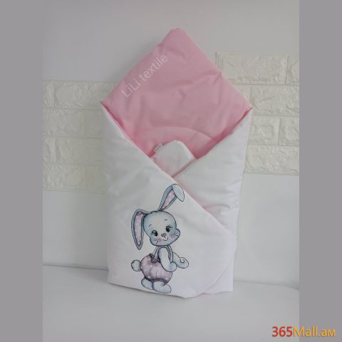 Դուրսգրման ծրար - սատին, նապաստակ վարդագույն