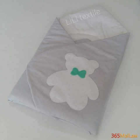 Դուրսգրման ծրար - սատին,  մոխրագույն արջուկ