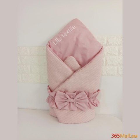 Դուրսգրման ծրար - սատին/գործվացք վարդագույն