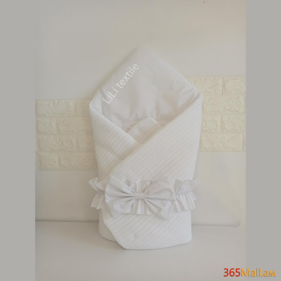 Դուրսգրման ծրար - սատին/գործվացք սպիտակ