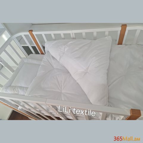 Օրորոցային ձմեռային վերմակ + դոշակ կամ ենթաներքնակ+ բարձ